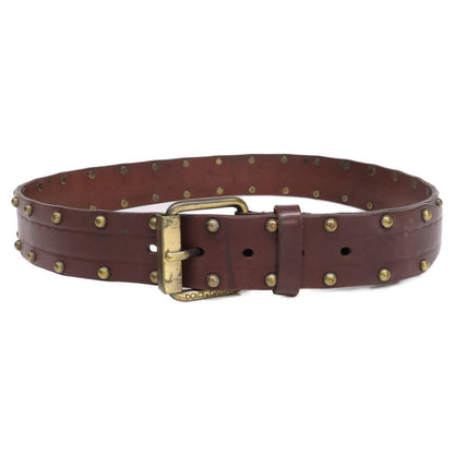 Dolce & Gabbana Vintage Processed Studs Leather 85 cm Belt — view 2