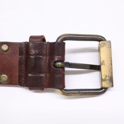 Dolce & Gabbana Vintage Processed Studs Leather 85 cm Belt — view 5