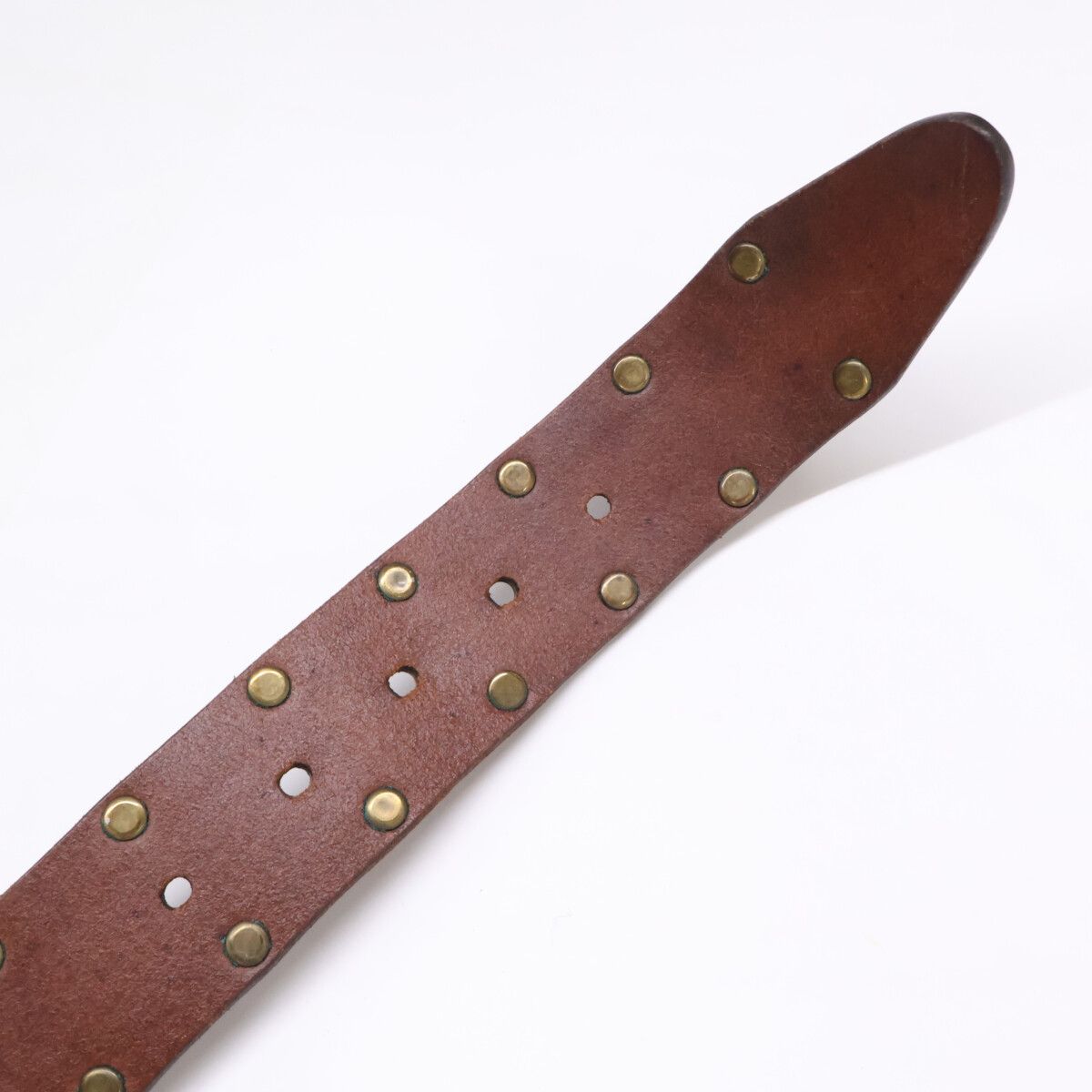 Dolce & Gabbana Vintage Processed Studs Leather 85 cm Belt — view 7