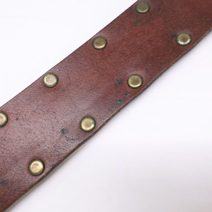 Dolce & Gabbana Vintage Processed Studs Leather 85 cm Belt — view 8