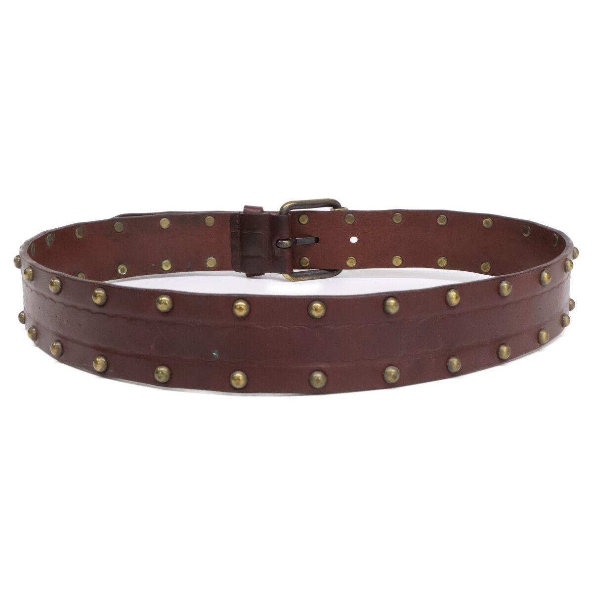 Dolce & Gabbana Vintage Processed Studs Leather 85 cm Belt — view 3