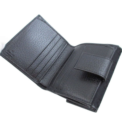 Gucci GG Canvas Leather Black Hook Wallet — view 5