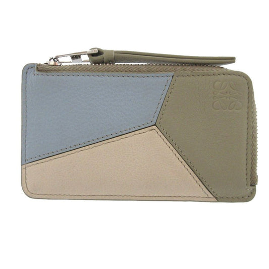 Loewe Puzzle Made Leather Green Card Case Coin Fragmentke