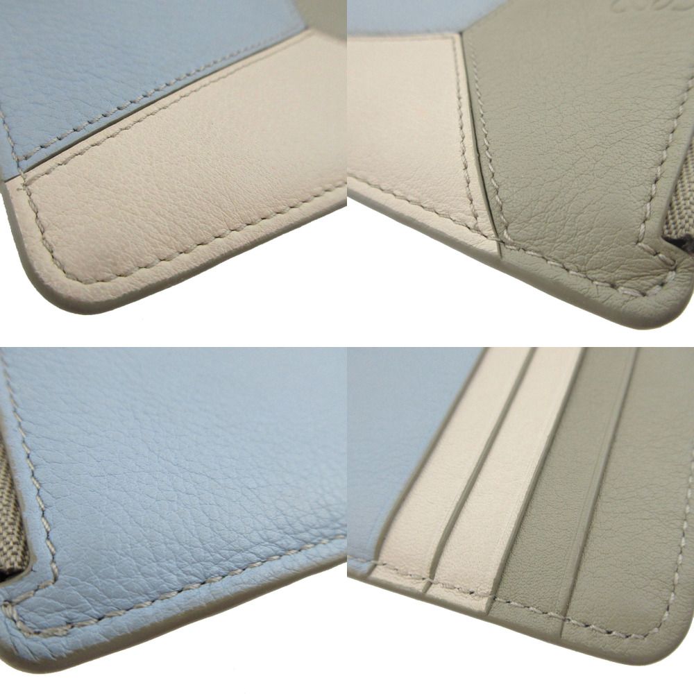 Loewe Puzzle Made Leather Green Card Case Coin Fragmentke — view 5