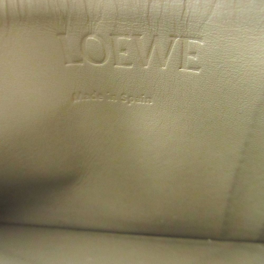 Loewe Puzzle Made Leather Green Card Case Coin Fragmentke — view 6