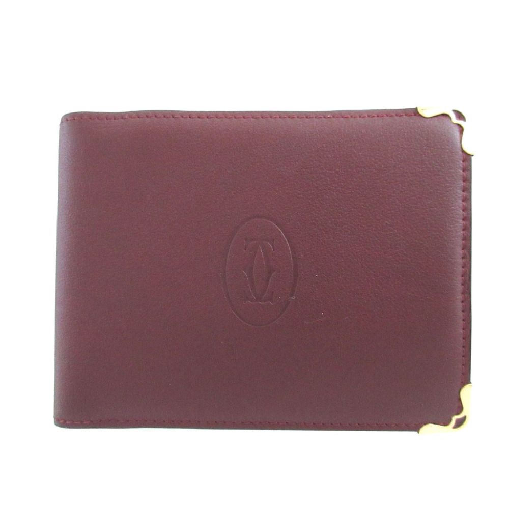 Cartier Must Line Leather Bordeaux Wallet