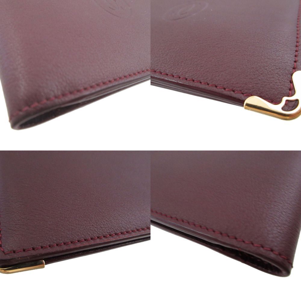 Cartier Must Line Leather Bordeaux Wallet — view 5