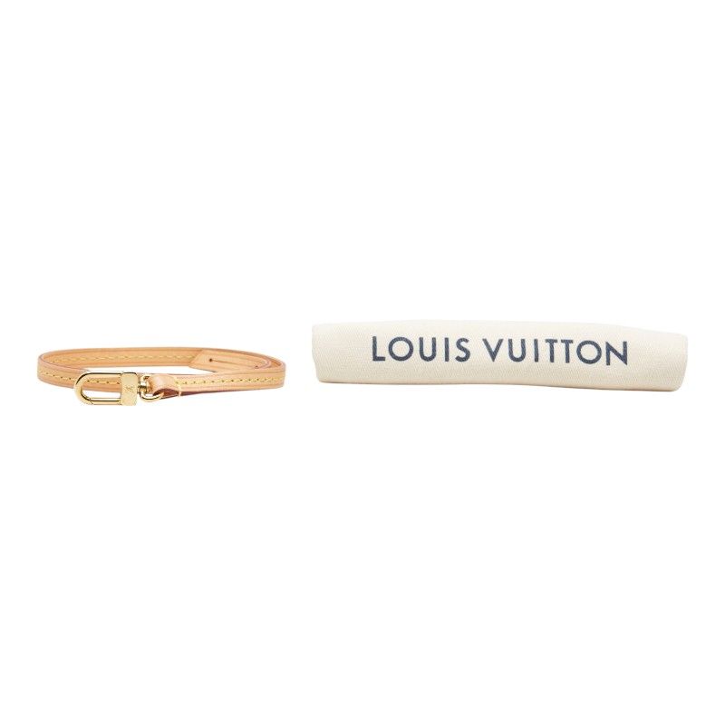 Louis Vuitton Pochette Strap Beige Leather Plated — view 5