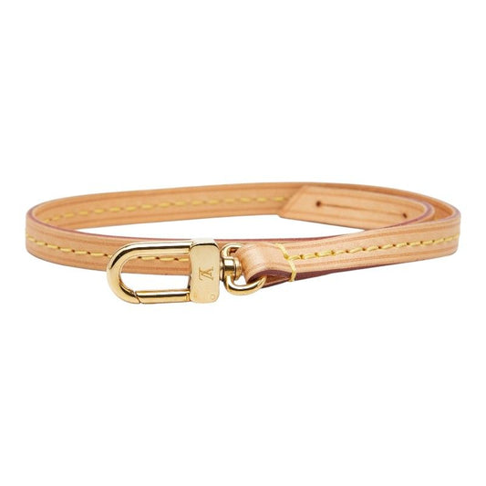 Louis Vuitton Pochette Strap Beige Leather Plated