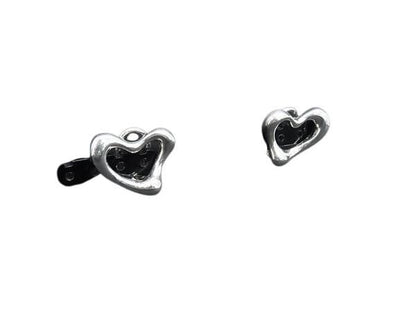 Tiffany & Co Earrings Elsa Peretti Open Heart Silver Clip on