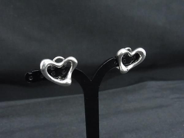 Tiffany & Co Earrings Elsa Peretti Open Heart Silver Clip on — view 2