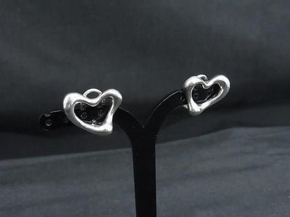 Tiffany & Co Earrings Elsa Peretti Open Heart Silver Clip on — view 2