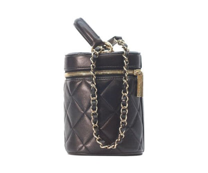 Chanel Black Gold Lamb Trendy CC 2-Way Vanity — view 2
