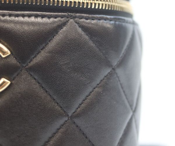 Chanel Black Gold Lamb Trendy CC 2-Way Vanity — view 7