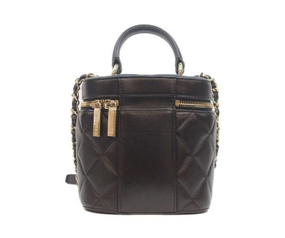 Chanel Black Gold Lamb Trendy CC 2-Way Vanity — view 3
