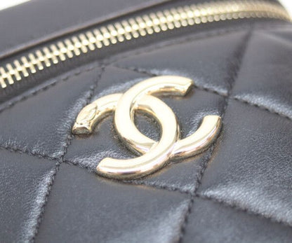 Chanel Black Gold Lamb Trendy CC 2-Way Vanity — view 8
