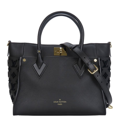 Louis Vuitton Tote on My Side Monogram Tufting Leather Noir Black 2-Way