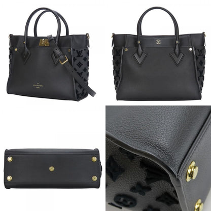Louis Vuitton Tote on My Side Monogram Tufting Leather Noir Black 2-Way — view 2