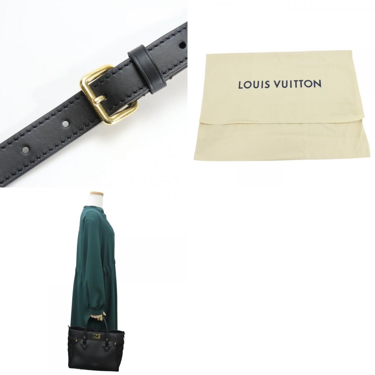 Louis Vuitton Tote on My Side Monogram Tufting Leather Noir Black 2-Way — view 9