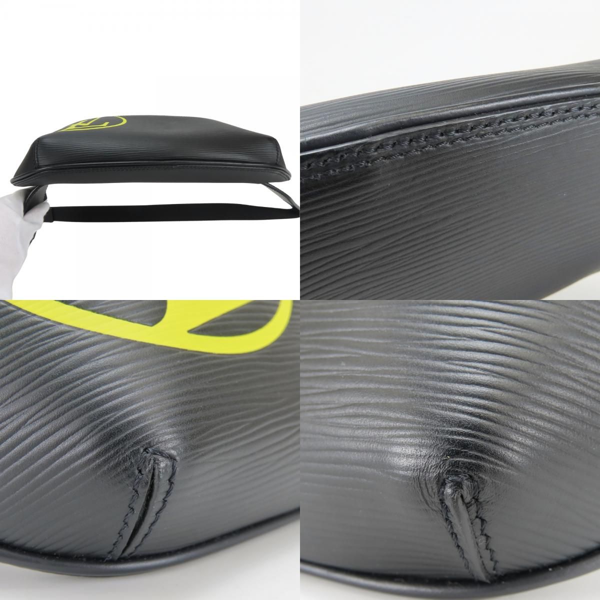 Louis Vuitton Belt Bag LV Circle Epi Leather Noir Black Yellow Crossbody Waist — view 5