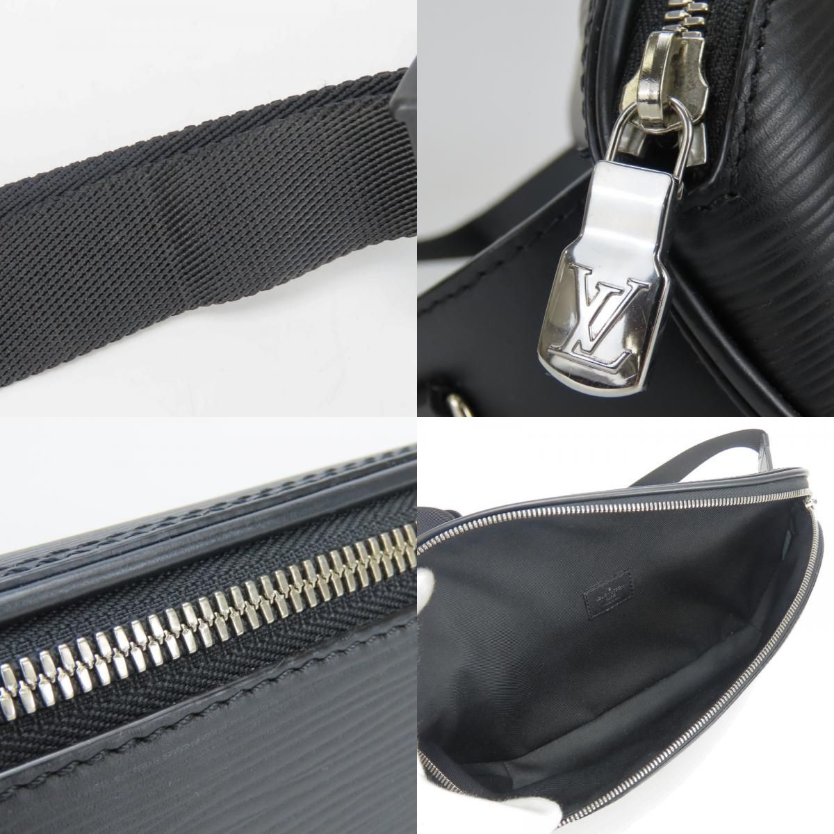 Louis Vuitton Belt Bag LV Circle Epi Leather Noir Black Yellow Crossbody Waist — view 8