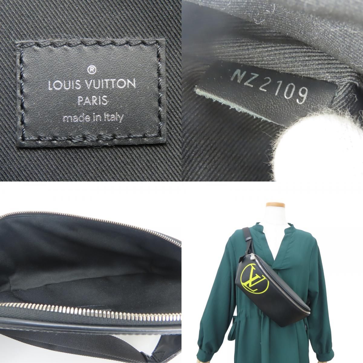 Louis Vuitton Belt Bag LV Circle Epi Leather Noir Black Yellow Crossbody Waist — view 9