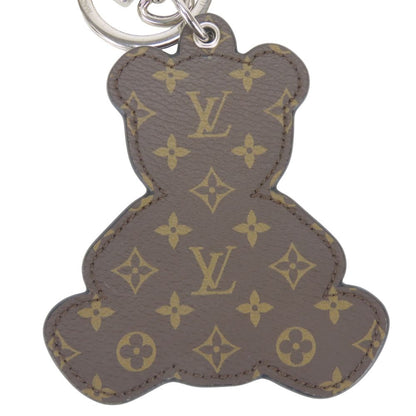Louis Vuitton Key Holder Porte Cles Teddy Bear Monogram Calf Red Brown Black — view 6