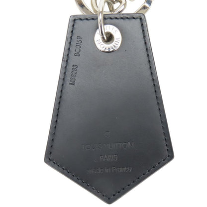 Louis Vuitton Key Holder LV Circle Epi Leather Noir Black Yellow Back Charm — view 5