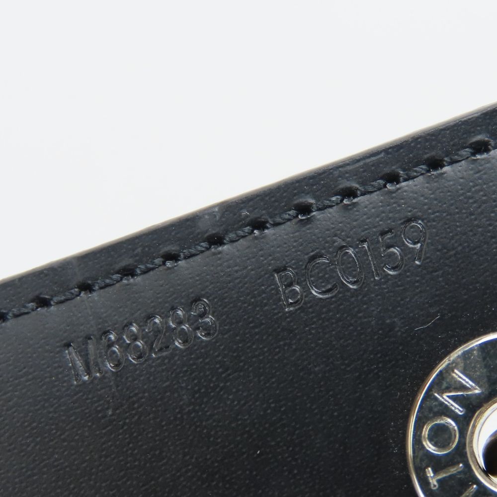 Louis Vuitton Key Holder LV Circle Epi Leather Noir Black Yellow Back Charm — view 6