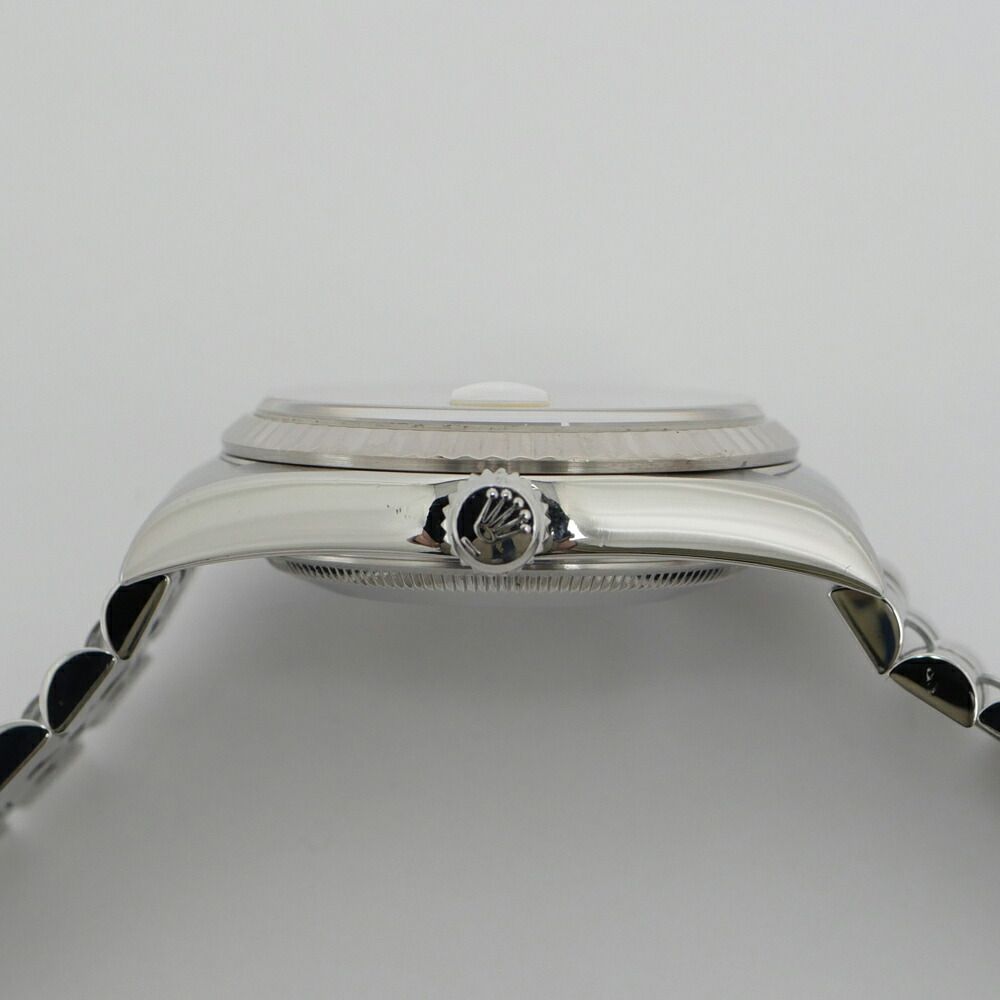 Rolex Datejust Number White Roman SS WG Automatic Winding Watch OH Polished — view 5