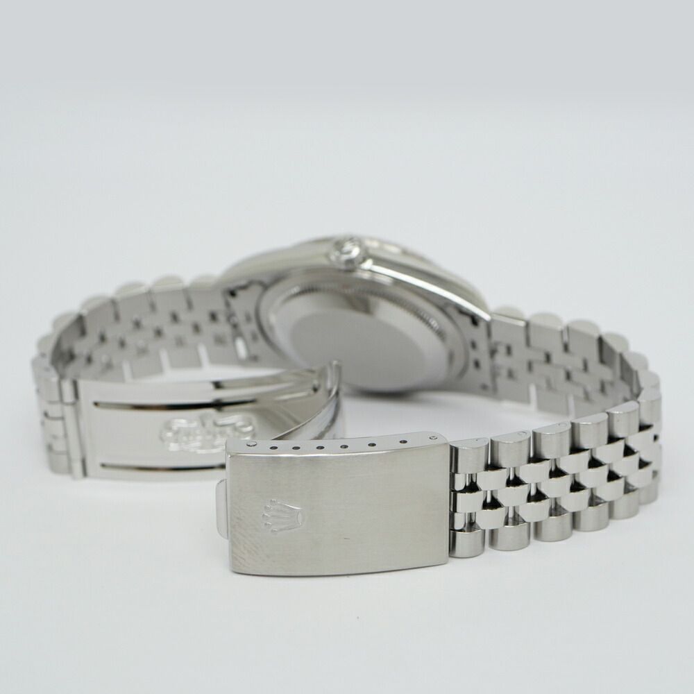 Rolex Datejust Number White Roman SS WG Automatic Winding Watch OH Polished — view 3