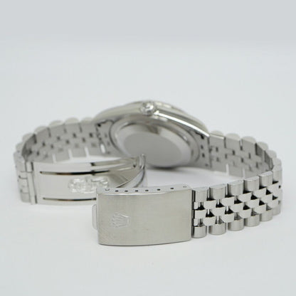 Rolex Datejust Number White Roman SS WG Automatic Winding Watch OH Polished — view 3