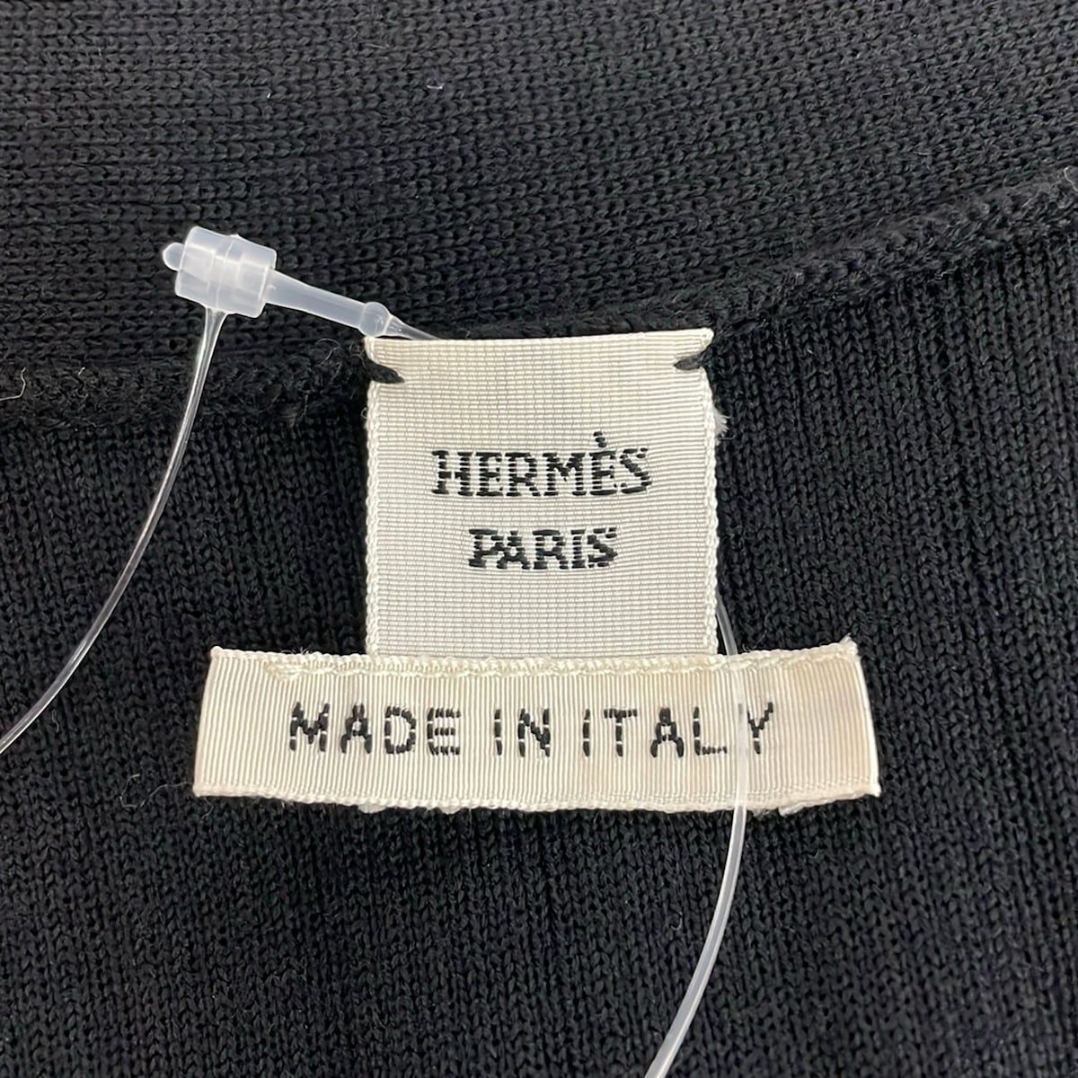 Hermes Dress 38 M Black V-neck Sleeveless Long — view 3