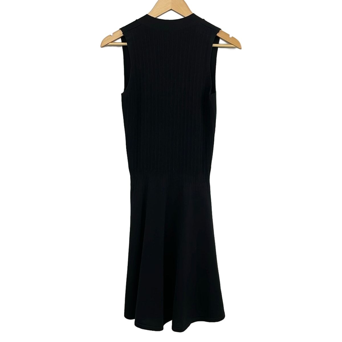 Hermes Dress 38 M Black V-neck Sleeveless Long — view 2