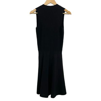 Hermes Dress 38 M Black V-neck Sleeveless Long — view 2