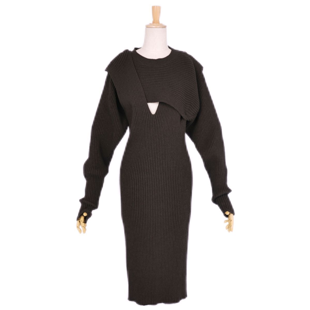 Bottega Veneta Dress Brown — view 3