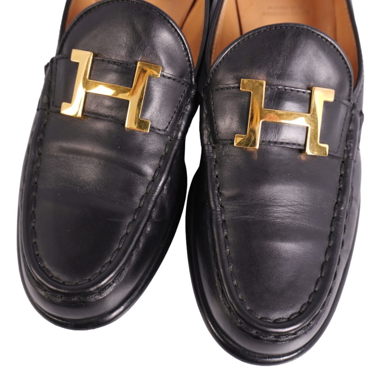 Hermes Loafers Moccasins Constance Logo les — view 3
