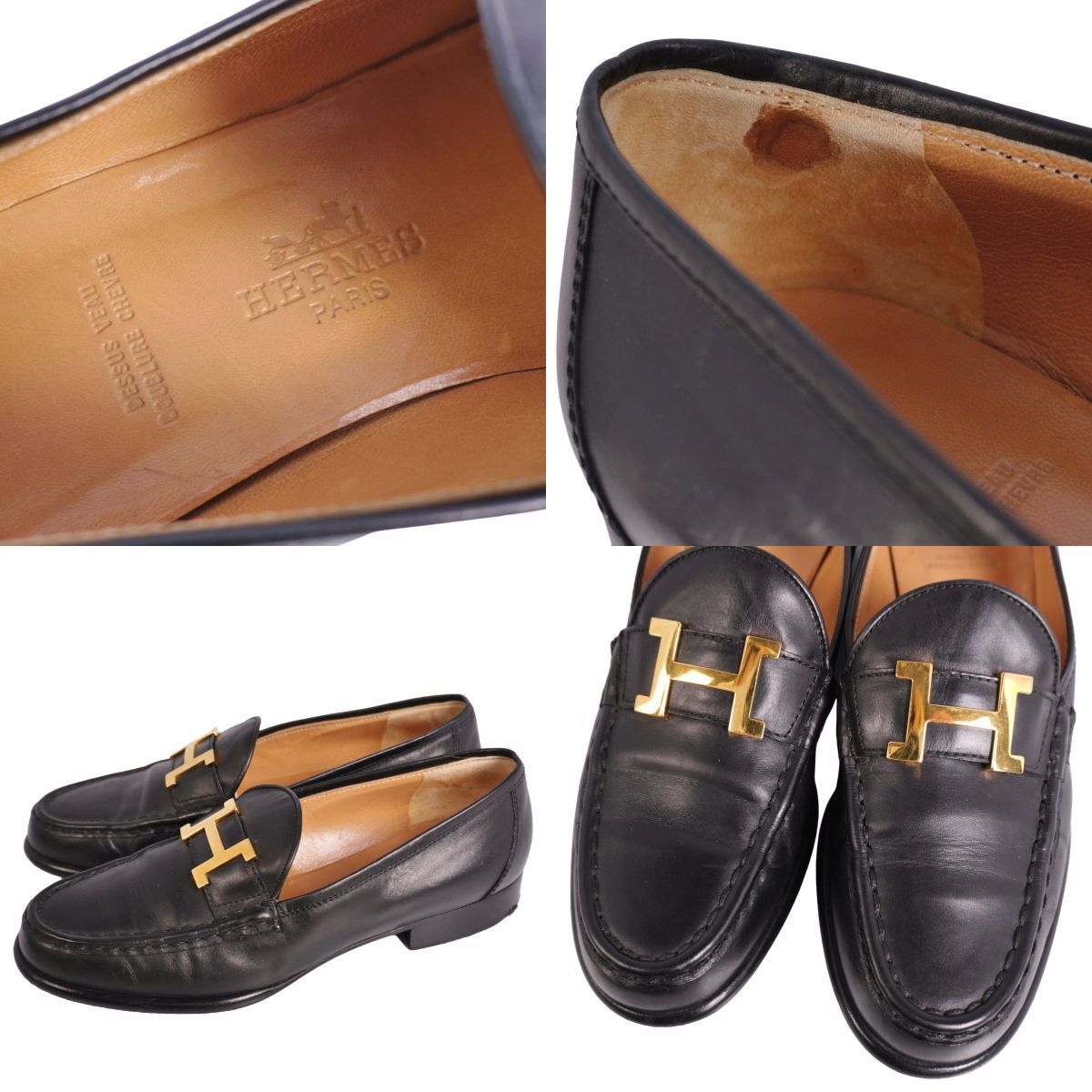 Hermes Loafers Moccasins Constance Logo les — view 9