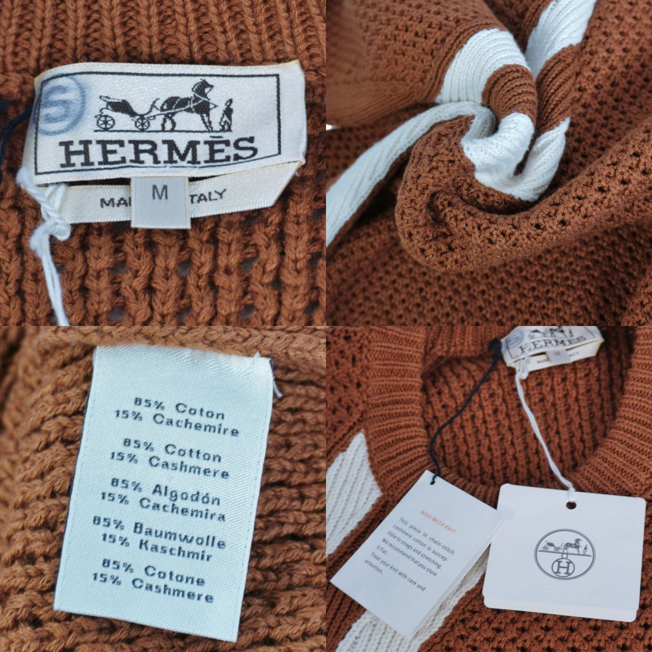 Hermes Knit Sweater Long Sleeve Cotton — view 5