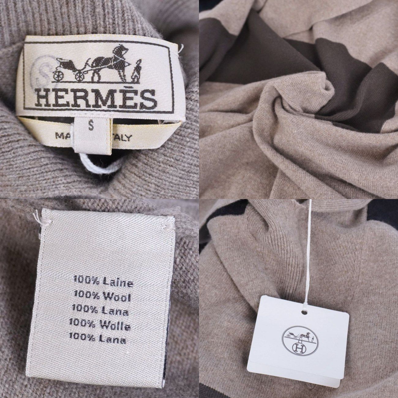 Hermes Knit Sweater Long Sleeve Wool — view 5