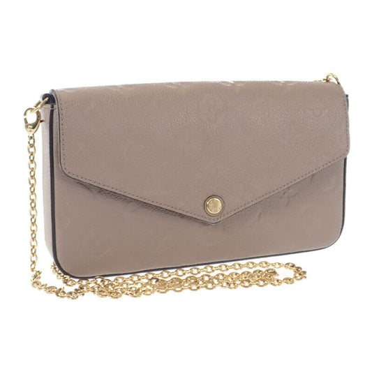 Louis Vuitton Pochette Felicity Shoulder Bag Monogram Empreinte Tourterelle