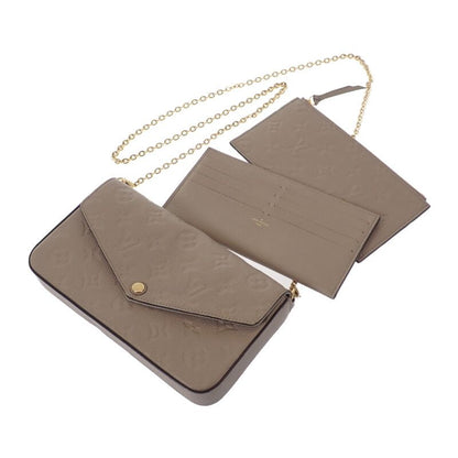 Louis Vuitton Pochette Felicity Shoulder Bag Monogram Empreinte Tourterelle — view 3