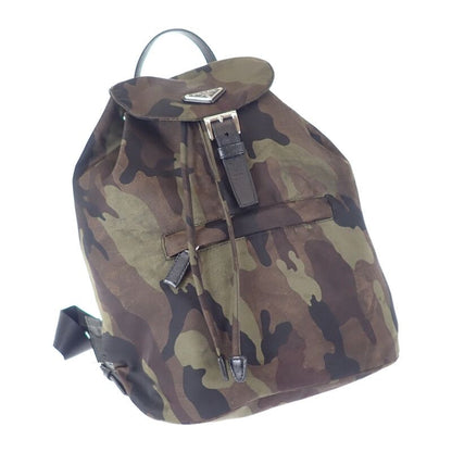 Prada Backpack Nylon Leather Tessuto Camouflage Khaki — view 2