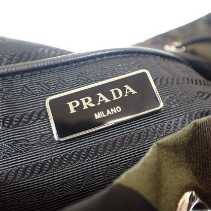 Prada Backpack Nylon Leather Tessuto Camouflage Khaki — view 7