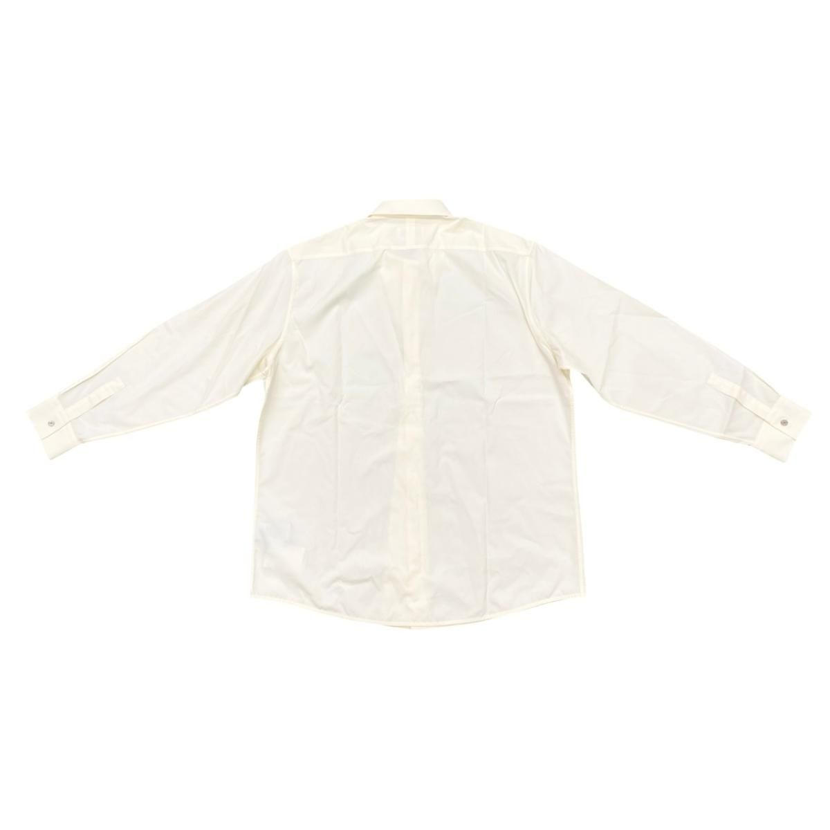 Hermes Long Sleeve Shirt Dress 43 Cotton White Beige — view 2