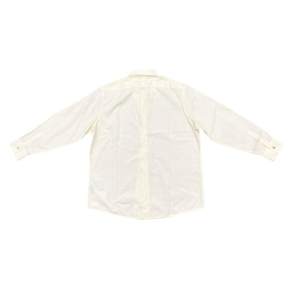 Hermes Long Sleeve Shirt Dress 43 Cotton White Beige — view 2