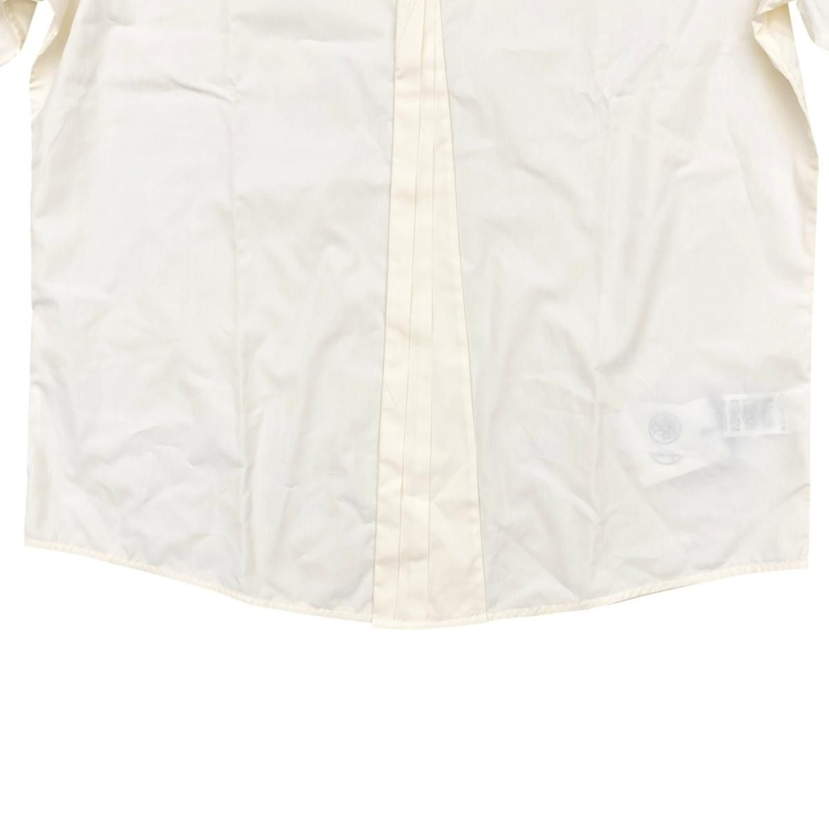 Hermes Long Sleeve Shirt Dress 43 Cotton White Beige — view 4