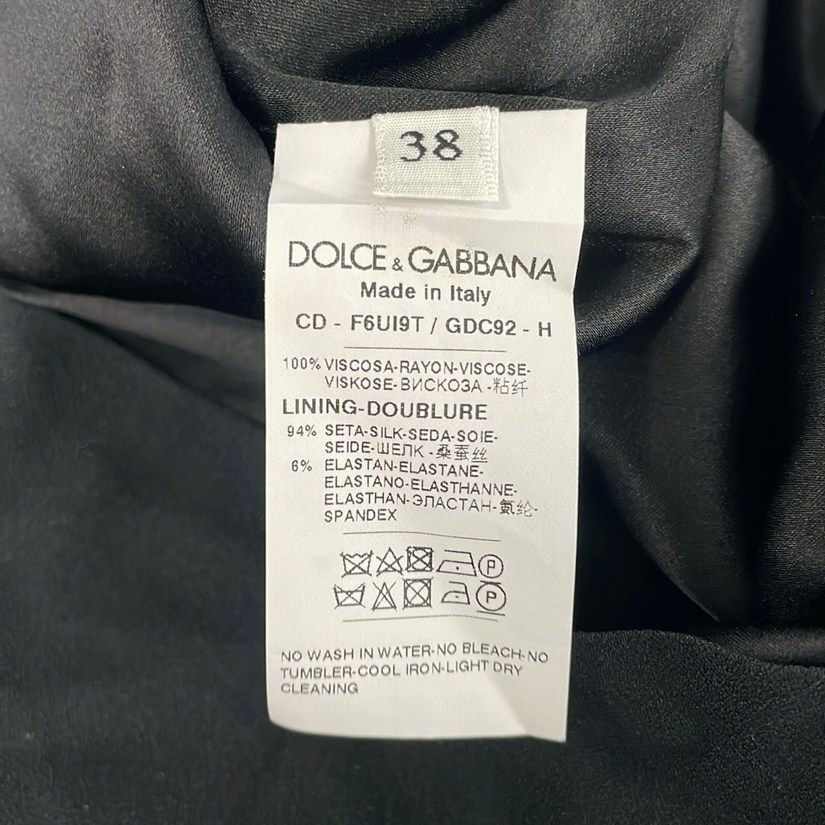 Dolce & Gabbana Dress 38 S Black Pink Multi 3/4 Sleeve Knee Length Floral — view 4