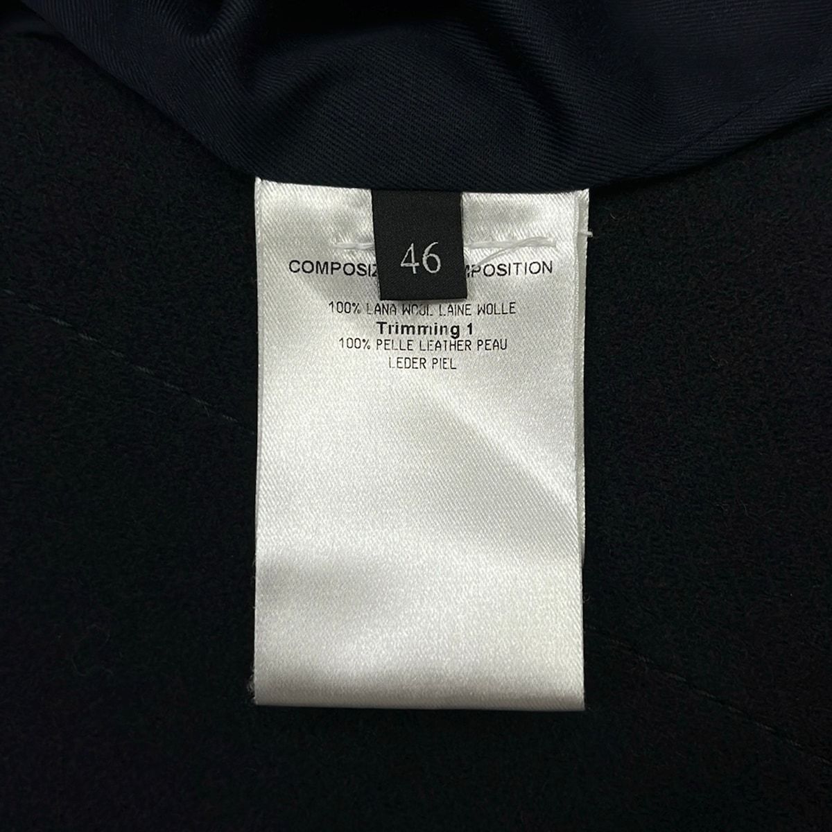 Gucci Duffle Coat 46 S Dark Navy Dark Brown Long Sleeve Winter Autumn — view 5