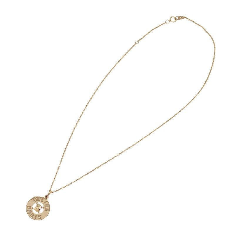 Celine Macadam Circle Pendant 18k Gold — view 4